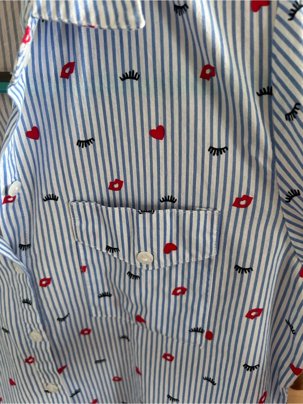 Fun Button-Down Front-Tie shirt
